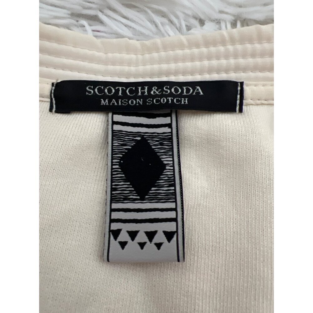 Scotch And Soda Maison Open Front Textured Cream … - image 2